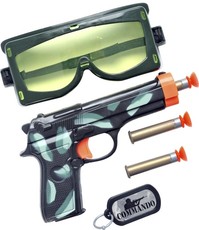 Sada Military (pistole, psí známky, brýle)