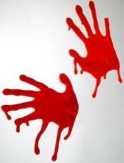 Krvavé otisky rukou