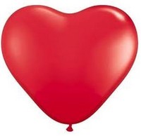 Balónek srdce červené velké 1ks