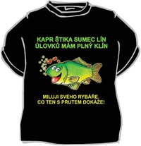 Tričko Kapr, štika, sumec, lín ...