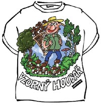 Tričko vzorný houbař