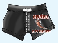 Trenýrky s metrem - Obušku z pytle ven