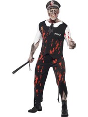 Pánský halloweenský kostým Zombie policista