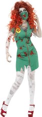 Dámský halloween kostým Zombie sálová sestra