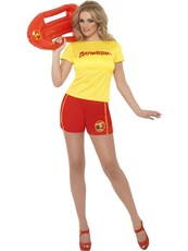 Dámský kostým Baywatch Lifeguard, šortky s tričkem