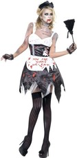 Halloweenský dámský kostým Zombie pokojská