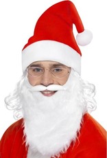 Pánská sada Santa, mikuláš (čepice s vlasy, vousy a brýle)