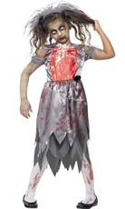 Dívčí kostým na Halloween zombie nevěsta