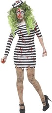 Dámský halloweenský kostým zombie vězenkyně