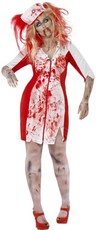 Dámský kostým zombie sestřička pro plnoštíhlé