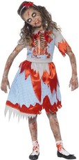 Dívčí kostým zombie vesnická dívka
