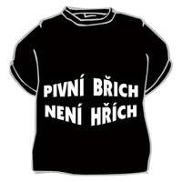 Tričko Pivní břich není hřích