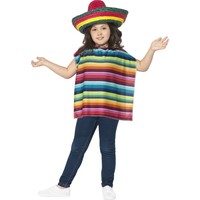 Dětská sada mexičan (sombrero, pončo)