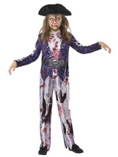Dívčí halloweenský kostým zombie pirátka