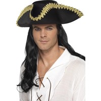 Pirátský klobouk se zlatým zdobením