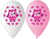 Sada balónků - sova 5ks