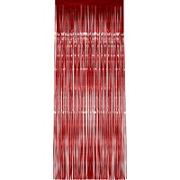 Závěs do dvěří, metalický červený, 91cm x 244cm