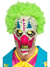 Halloweenská UV maska klaun