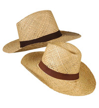 Slaměný klobouk safari-hnědý