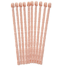 Set 10 míchátek do koktejlů ve tvaru pindíka (rozlučka se svobodou)