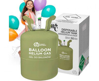 Helium do balónků - pro cca 50 ks (jednorázová láhev)