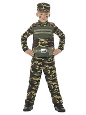 Chlapecký kostým Voják (zelený)