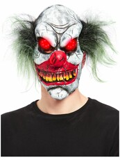 Strašidelný klaun maska přes hlavu