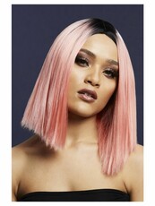 Paruka Fever Kylie, dvoubarevná směs korálově růžové