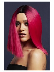 Paruka Fever Kylie, dvoubarevná purpurová s růžovou