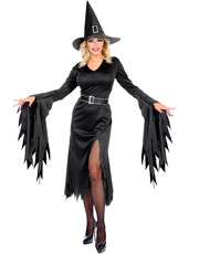 Dámský kostým čarodějnice (černý)