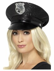 Dámská policejní čepice s flitry