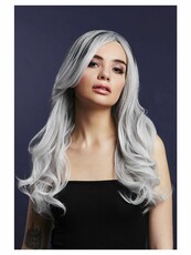 Paruka Fever Khloe, pravá směs, ledově stříbrná