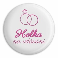 Placka Holka na vdávání (Bílá)