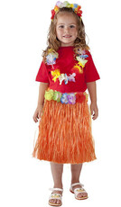 Dětská oranžová sukně Hawai