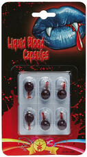 Krvavé kapsle 6ks (falešná krev)