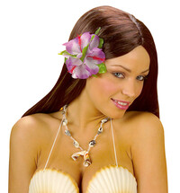 Sponka do vlasů havajská květina, mix barev