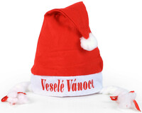 Vánoční čepice s copy