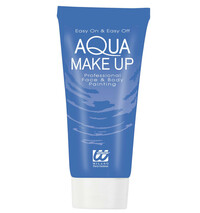 Modrý aqua make-up