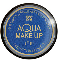 Modrý metalický aqua make-up, 15g
