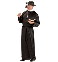 Pánský kostým kněz, černý