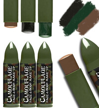 Sada 3 maskovacích vojenských make-upů