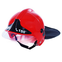 Dětská helma/přilba hasič červená CZ text