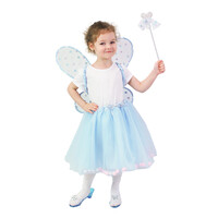 Dětský kostým tutu sukně víla Modřenka se svítícími křídly e-obal