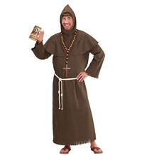 Pánský kostým mnich, hnědý