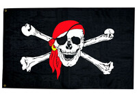 Vlajka pirátská 130x80 cm