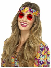 Hippie brýle, červené