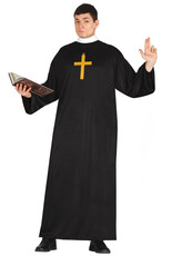 Pánský černý kostým, kněz