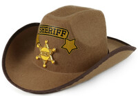 Dětský klobouk hnědý šerif