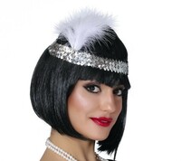 Charleston čelenka stříbrná