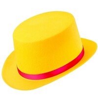 Dětský klaunský klobouk, žlutý